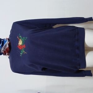 M&C SPORTSWEAR SIZE XL IN A NAVY BLUE COTTON POLYESTER BLEND